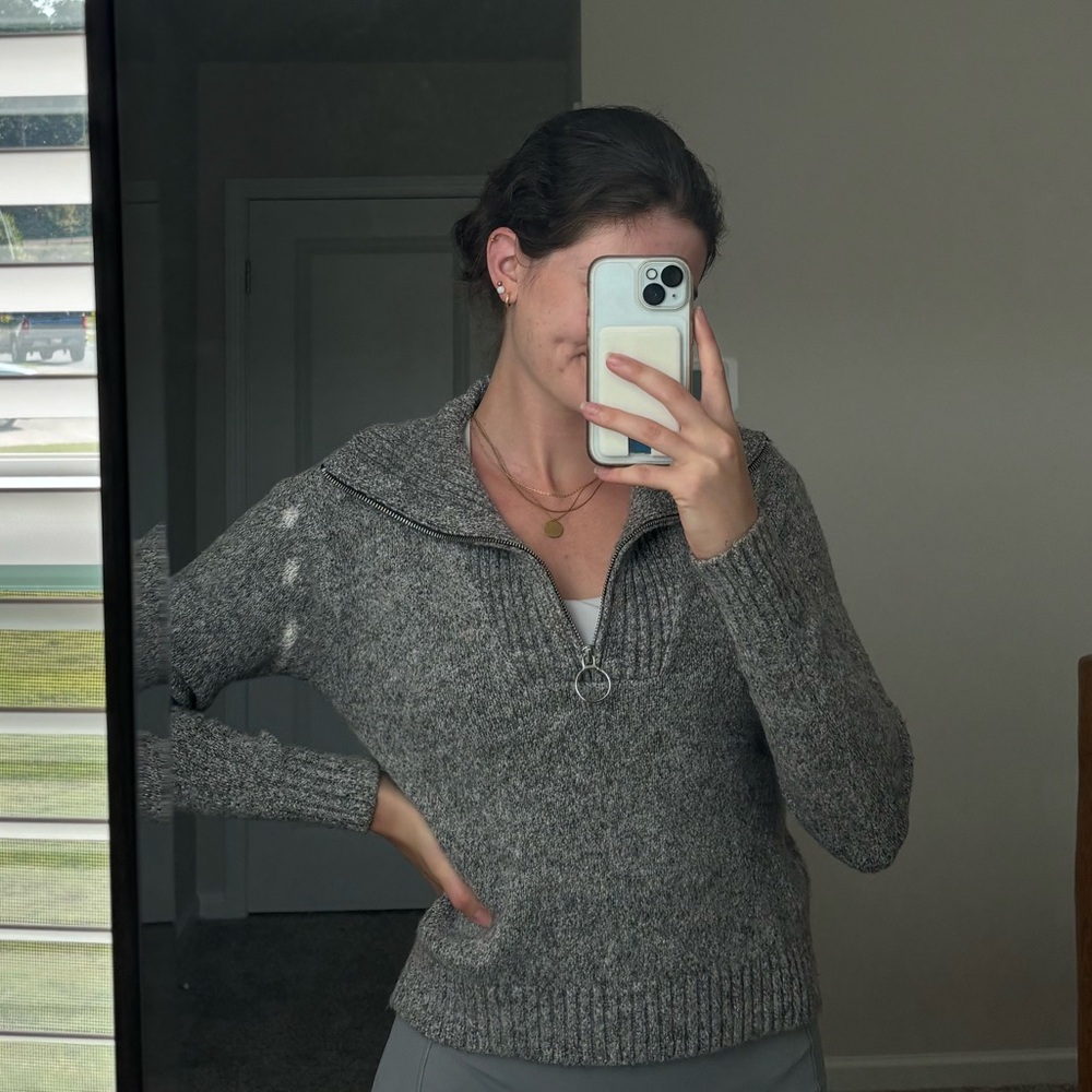 Old Navy Quarter zip knit sweater